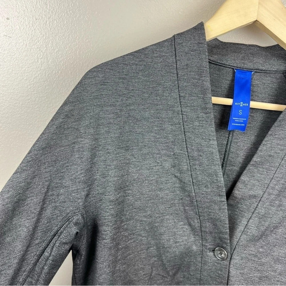 Kit & Ace Long Line Cardigan Sweater Jacket Womens Small Gray Travel Work Career - Picture 4 of 10